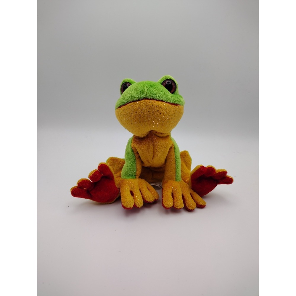 GANZ LIL' KINZ Tree Frog Plush Stuffed Animal 7" Toy HS109 NO CODE Soft Toy